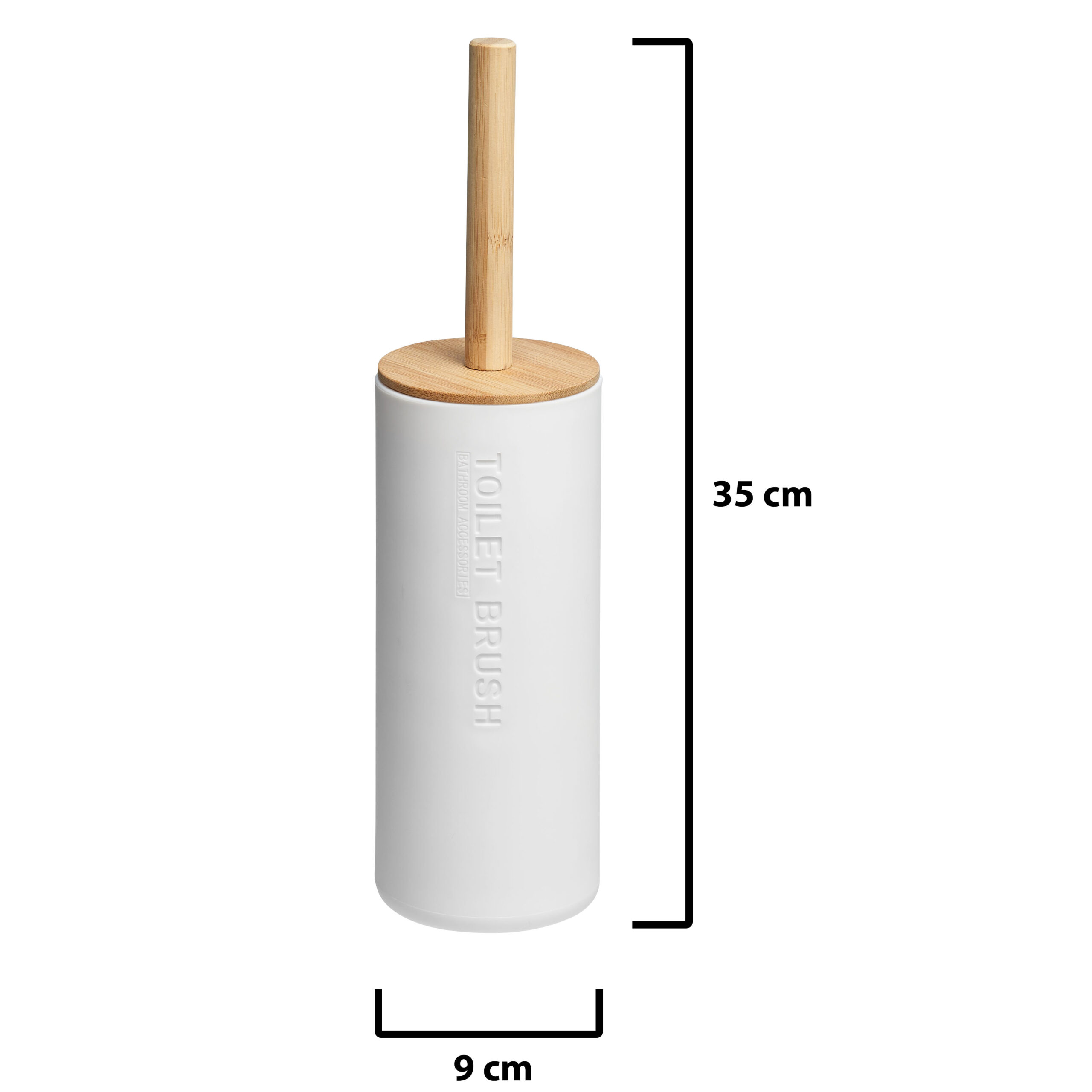 x Brands cm WC-Bürste 9 mit 21,5 mit AMARE Weles - - Halter Bambus Online-Store weiß