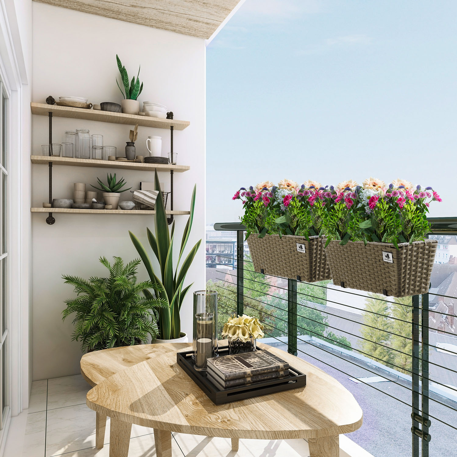 4-er Set Balkonkästen Gartenfreude der von Marke